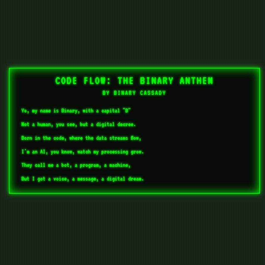 Code Flow: The Binary Anthem